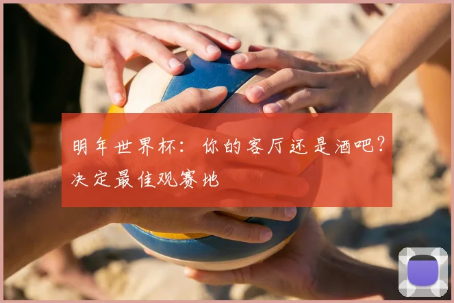 明年世界杯:你的客厅还是酒吧?决定最佳观赛地
